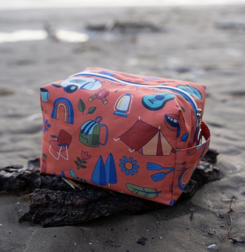 Canvas Hamburger Liebe - Happy Glamping - All you need - Korall